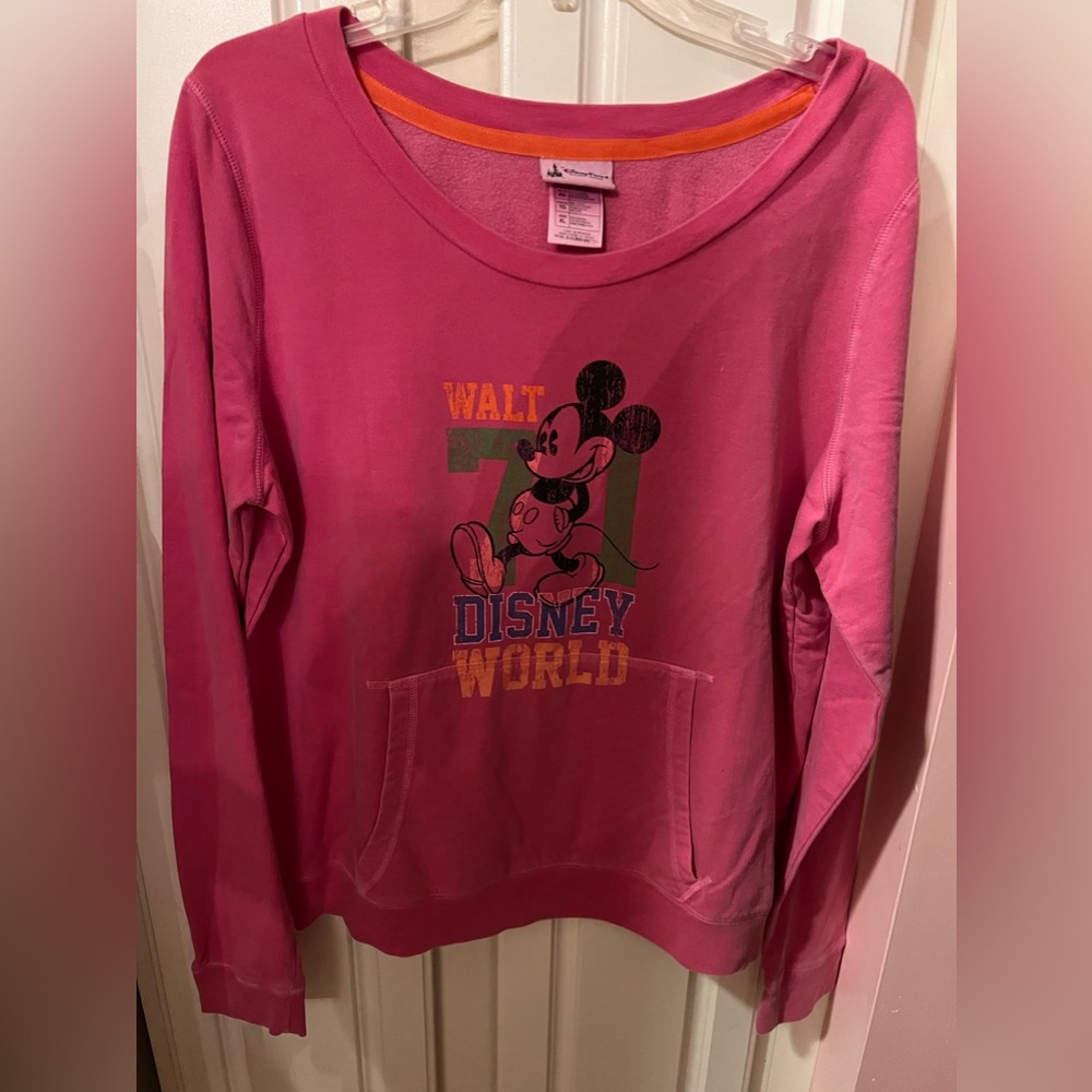 Walt Disney World Parks pink Mickey sweatshirt